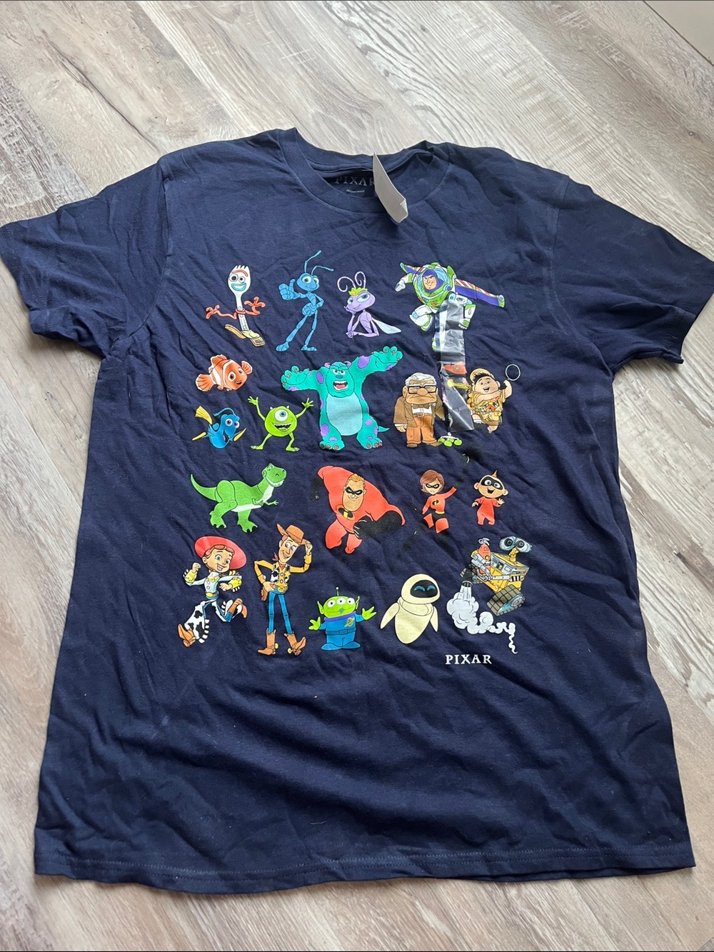 Pixar Navy Short Sleeve Graphic Tee